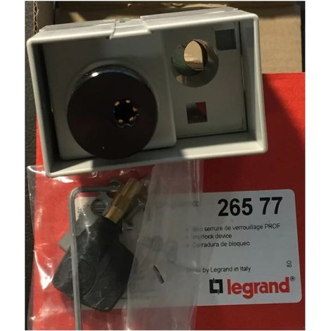 Legrand 026577 Profalux DPX serratura a scrocco motorizzata o con comando rotativo meccanismo ''Débro-lift'' - 1 chiave