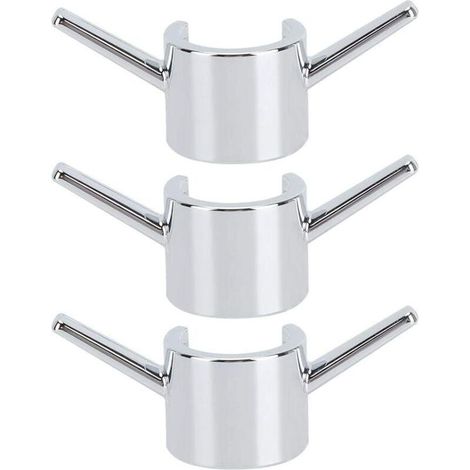 3 Pcs Crochet Suspendu Galvanoplastie Salle De Bains Douche Tringle Crochets Cuisine Robinet D'eau Crochet Accessoires (1/4)
