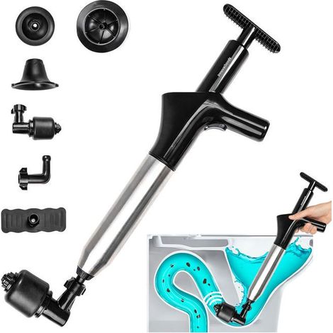 Svuotatore ad aria compressa - INNOVAGOODS - 5 in 1 - Manometro integrato - 7 accessori - Ecologico