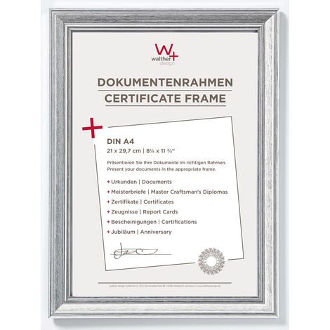 Cadre Photo Argent 21 x 29,7 cm (DIN A4) Cadre Lounge JA130S (1/4)