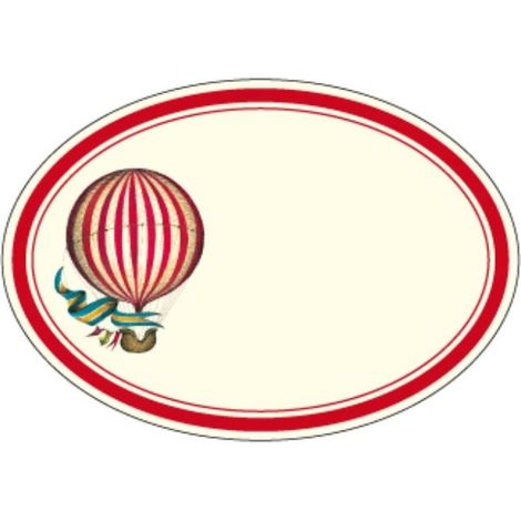 Adesivi decorativi ETK 227 Palloncino 6 pezzi rossi