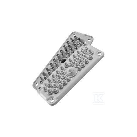 MC35/37 IP67, boccola multiforo, grigia