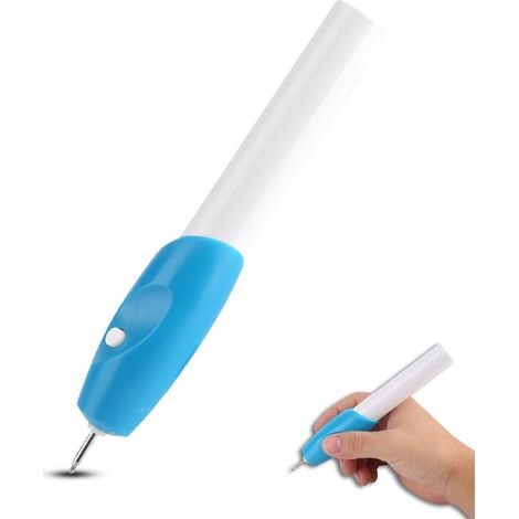 Dailygoody, Punta de grabado eléctrica, Lápiz de grabado manual para madera y plástico, Para vidrio y metal, Multifuncional, Precisión, Compacto (1/5)