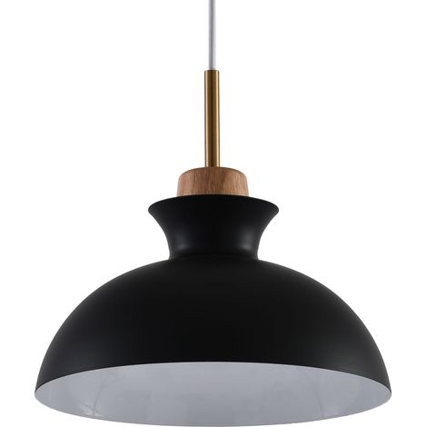 Parrot Uncle Metall Pendelleuchte 28 cm Schwarz Industrial Hängelampe E27 höhenverstellbar Wohnzimmer Esszimmer Küche ohne Leuchtmittel (1/5)