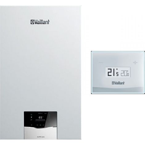 Caldaia a Gas Vaillant a Condensazione EcoTec Plus VMW 35 CS/1-5 CFI con Vsmart Wi-Fi 0010022025 Metano o Gpl Completo di Kit Scarico Fumi