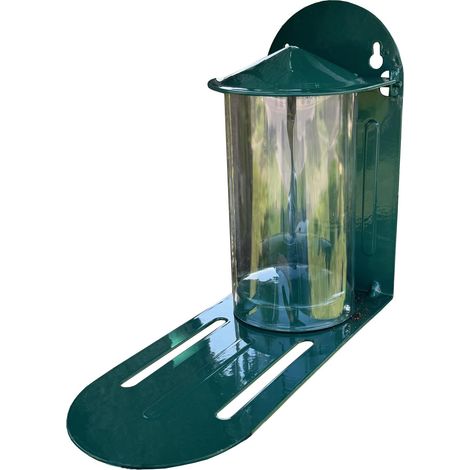 Metal Garden Squirrel Feeder with Flip Top Lid and Feeding Platform (1/5)