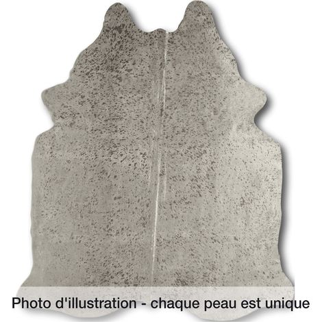 Peau de vache 3-4m2 cow argent - Argent (1/4)