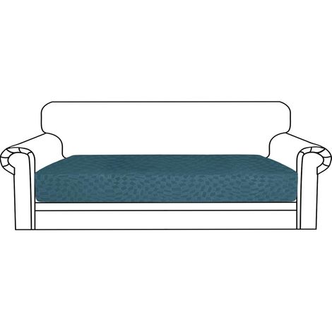 Housse Assise Canapé Extensible, Housse Dossier Canapé, Protection Meubles Couvre, Housses De Coussin De Siège (3 Places, Turquoise) (1/5)
