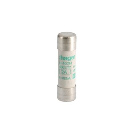 Cartouche fusible industrielle 14x51 aM 2A (LF402M) (1/2)