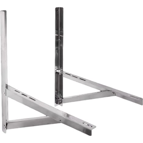 Support de montage pour climatiseur - Support Mur Pour Climatiseur Split  Accessoires En Acier Inoxydable Pliable Pour Unité Extérieure (1/5)