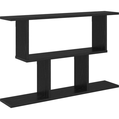 Wandregal Schwarze Eiche 80 x 15 x 50,5 cm Holzwerkstoff vidaXL (1/5)