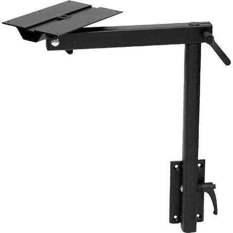 Pied de table pivotant pour camping-car ou yacht, pied de table pliable amovible noir-- (1/5)