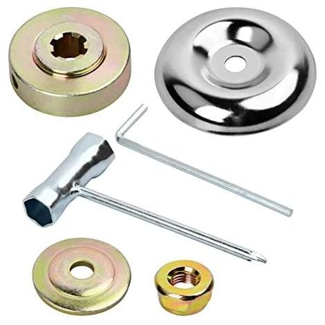 6 Pièces Débroussailleuse en Métal Accessoires, Kit Ecrou Tete pour Jardin Tondeuse à Gazon, Fixation écrou Lame Boîte, D'adaptateur Convient Aux Générales de - (1/5)