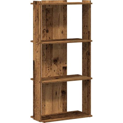 Maison Exclusive - Bücherregal 3 Böden Altholz-Optik 60x30x120 cm
