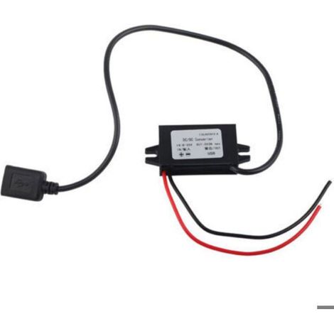 Convertisseur Dc-Dc - 12V 24V Vers 5V Usb - Courant Sortie 3A - Etanche Résistant Choc - Pour Voiture Système Audio Moniteur Led - 1 Pièce (1/4)