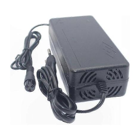 Chargeur pour trottinette électrique 54,6 V 2 A, prise européenne, compatible avec les modèles Speedway. Accessoires : adaptateur secteur et câble de charge de rechange. (1/5)