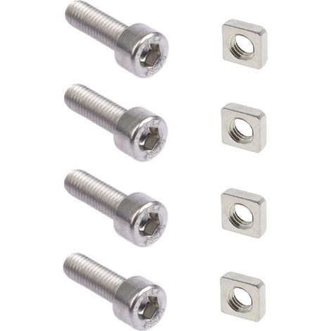 Kit 4 vis M5 x 20mm et 4 écrous M5 x 8mm pour le montage de support de tablette Triade Etagère Maison Décoration Invisible Salon Séjour Chambre Cuisine (1/2)