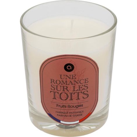 Bougie Parfumée en Verre "Nibi" 180g Fruits Rouges