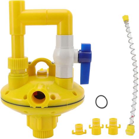 Automatischer 2-Wege-Druckregler mit Rückschlagventil für Geflügel-, Hühner-, Enten- und Kaninchentränken, G3/4-Zoll-Anschluss, Reduzierstück und Durchflussregler (1/5)