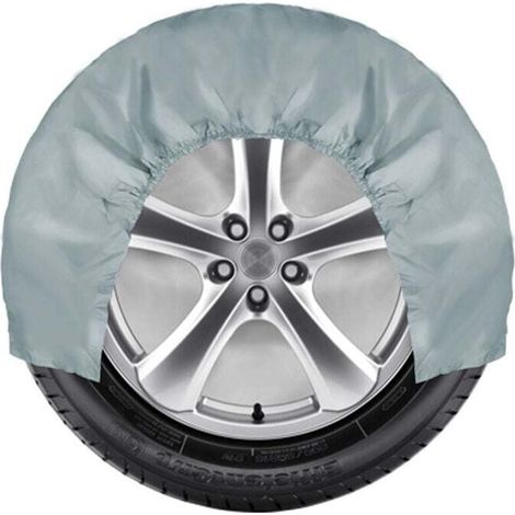 Housses de pneus Couverture de Roue 72 cm de diamètre,Secours Housse de Protection Hiver été Voiture Pneu Stockage Sacs véhicule Roue Protecteur Voiture Accessoires (Color : 1 Piece gri) (1/3)
