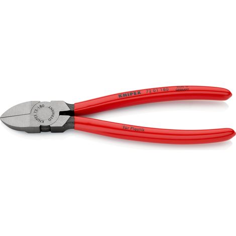 KNIPEX 72 01 180 Alicates de corte diagonal para plásticos recubiertos de plástico 180 mm (1/3)