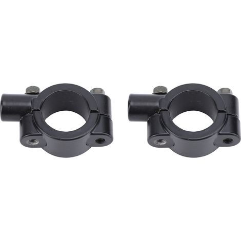 Stück 25 mm Motorrad-Lenkerspiegel-Montagehalterung, universeller Klemmadapter für Motorräder, ATVs, Roller und Projektmotorräder, schwarz, M10 (1/5)