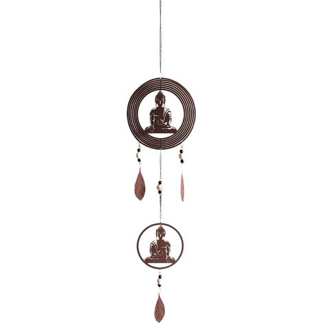 Signes Grimalt Décoration du pendentif métallique Bouddha Bouddh Brown Metal 1x18x90cm 24609 (1/2)