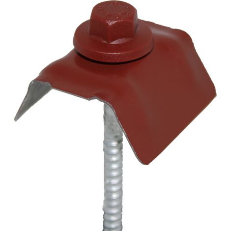 Kit fissaggio per vaschetta in acciaio 1045 (viti L 100 x diam 6 mm) Rosso 8012