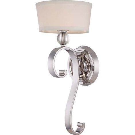 Elstead Madison Manor - 1 Licht Innenwandleuchte Imperial Silver, G9