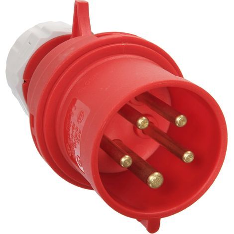 Spina da cantiere CEE 400V, 16A, 5 pin, IP44, in poliammide. (1/5)