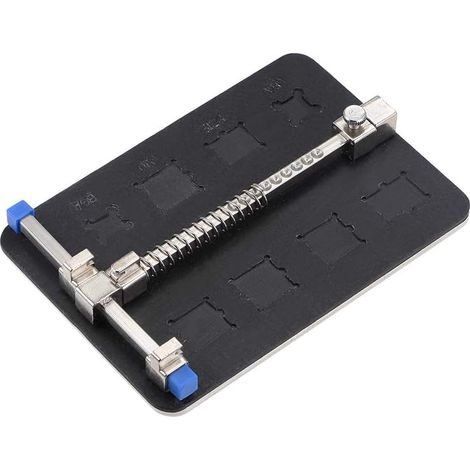 Support de circuit imprimé, support universel compatible avec la réparation et le soudage de téléphones portables réglables, avec 8 types d'emplacements pour circuits intégrés, en acier inoxydable (1/3)