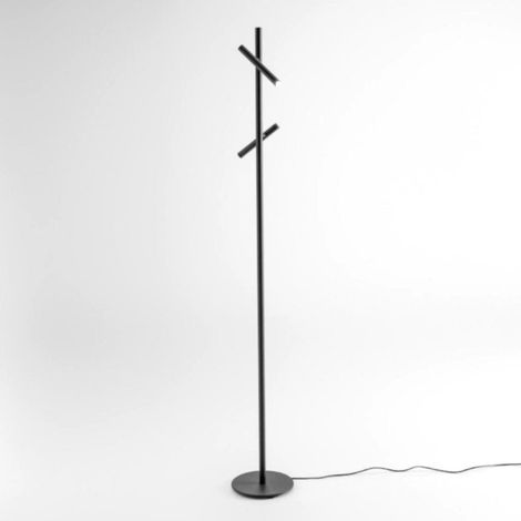 Piantana moderna gea luce gpin40 led orientabile dimmerabile alluminio