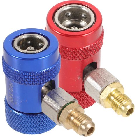 Adaptateur de climatiseur de voiture 4 pièces et ensemble d'accessoires multicolores universels pour le chargement du climatiseur de voiture (1/5)