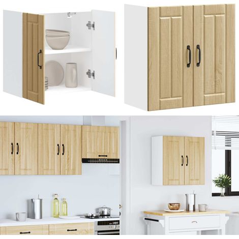 vidaXL Küchen-Hängeschrank Lucca Sonoma-Eiche Holzwerkstoff (1/5)