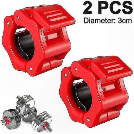 Barres de musculation colliers à dégagement rapide - Lot de 2 pinces de sport pour haltérophilie sécurisée (1/4)