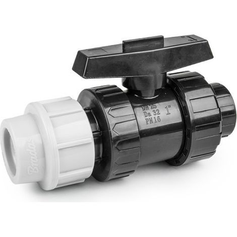 Vanne à sphère PN16 pour tuyaux PE 25mm/ fileté 3/4" femelle