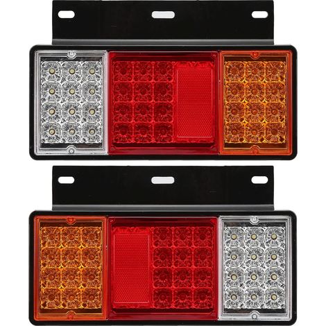 Ej.Life Paire de feux arrière 12V 44 LED de remplacement pour camion Isuzu Elf série W NPR HD NKR NHR NRR FSR FRR (1/10)