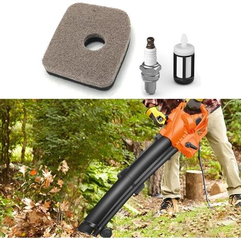 Kit d'entretien Stihl pour souffleurs de feuilles Bg56, Bg66, Bg86, Sh56 et Sh86 (avant 2012) – Filtre à carburant, filtre à air et étincelle (1/5)