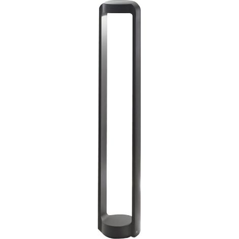 Borne Led Intégrée Ges452C - Lampadaire Aluminium Anthracite, 13W 1200Lm 3000K, Ip65 - Gealuce (1/2)