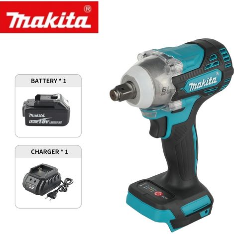 Makita DTW300 Avvitatore ad Impulsi 18V 1/2" 330 Nm Brushless per Auto - con Batteria