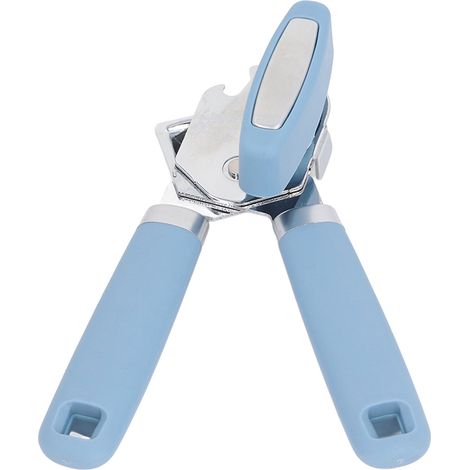 Manueller Dosenöffner, vielseitig, tragbar, effizient, energiesparend, ergonomisches Design, Flaschenöffner für Zuhause, Camping, Reisen, Blue Lake (1/5)