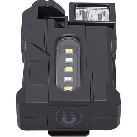 Wiederaufladbare EDC-Taschenlampe 1200 mAh, tragbare flache Taschentaschenlampe, magnetische helle Taschenlampe mit drehbarem Lampenkopf für Notfälle im Freien und zu Hause DC11