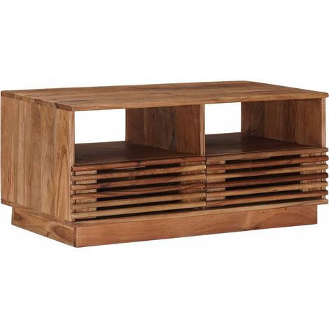Maison Exclusive - Tavolo da Caffè Fatto a Mano Marrone Teak 85 x 45,5 x 40 cm (1/5)