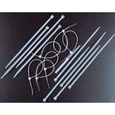 100 serre-cA bles en nylon noir 7,5x450 mm