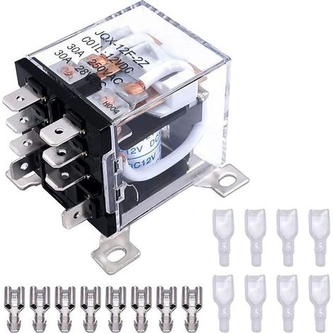 12V-Elektromagnetisches Leistungsrelais DPDT 2Ö 2Ö Spule 8-polig 30A Fernbedienungsautomatik JQX-12F/2Z DC12V (1/3)