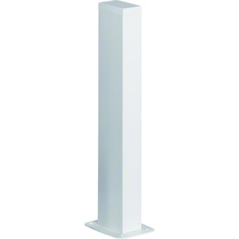 Colonnette officea h 700mm double face alu anodisé RAL 9016 Pure HAGER DAP2456509016 (1/2)