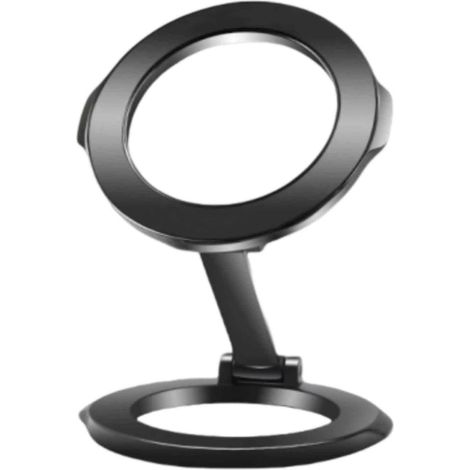 Support Téléphone - Support Magnétique Double Face En Métal Plein - Compatible Avec iPhone Samsung Sony - Pour Voiture Bureau Maison - 1 Pièce (1/5)