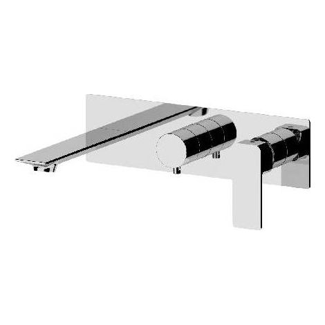 SET MISCELATORE A INCASSO A 2 VIE VASCA DOCCIA LINEA ICON Misura: Cromo