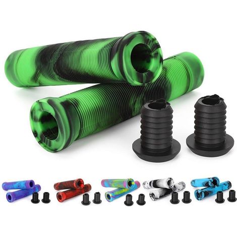 Lenkergriffe 145mm für Stunt Scooter, BMX, MTB – Soft TPR, stoßdämpfend, Mischfarben (1/5)