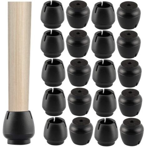 40pcs Protection Pied de Chaise, Protge-Pied de Chaise en Silicone, Couvre-Pied de Meuble Antidrapant et Rsistant aux Rayures, pour Intrieur ou Extrieur, Jardin, Pieds de Meubles de Bure